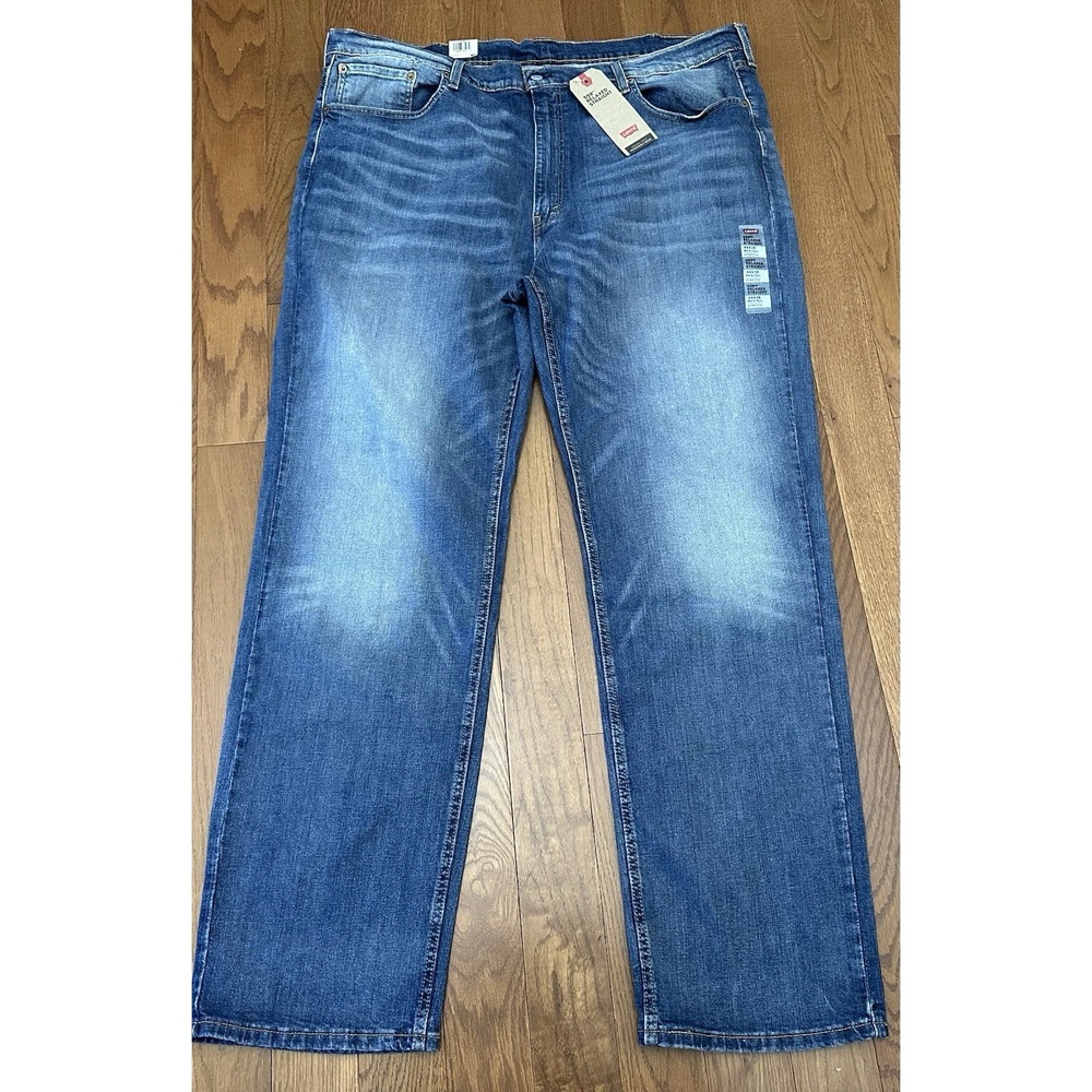 Levi's 559 Men's Relaxed Straight Jeans 44x36 Dark Blue Denim NWT